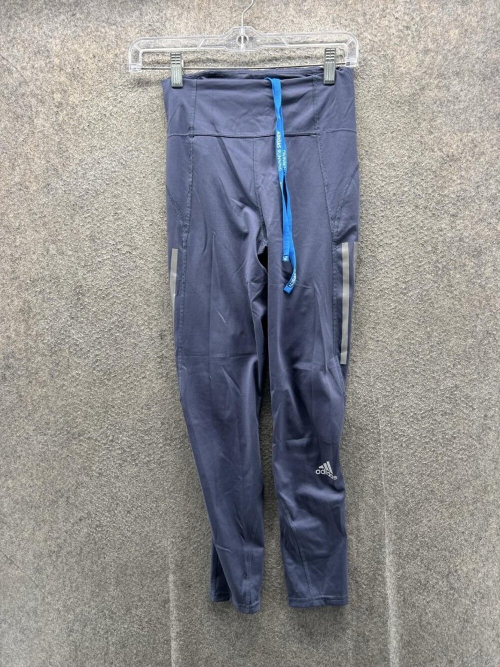 Adidas Leggings Womens XS Blue Running Primegreen Reflective Athletic Pants